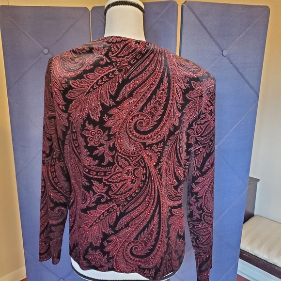 Black and Red evening Jacket in Large - Picture 3 of 4